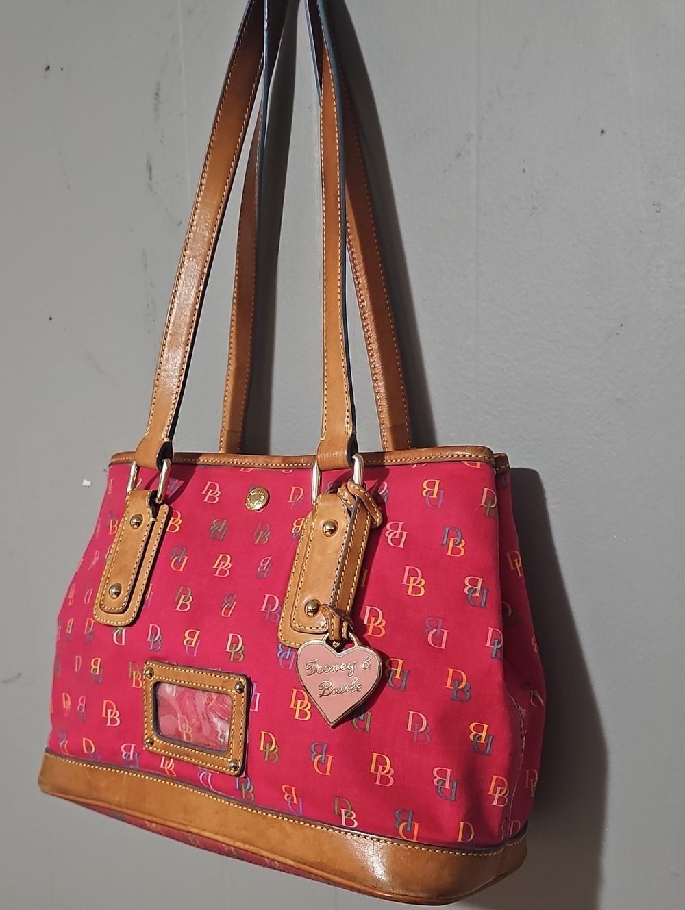 Dooney & Bourke Vintage Y2k Rainbow Edition Vibrant Pink Purse!